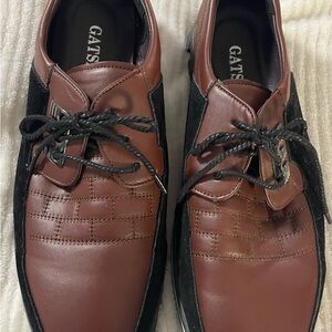 Gatsby Men’s Brown and Black Suede Tie up Oxford Shoes-Size 15AB